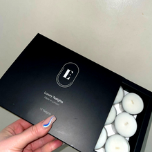Load image into Gallery viewer, Pack of 12 Large Luxury Soy Wax Tea Lights
