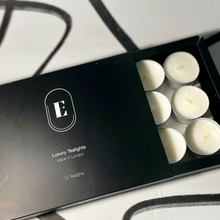 Load image into Gallery viewer, Pack of 12 Large Luxury Soy Wax Tea Lights
